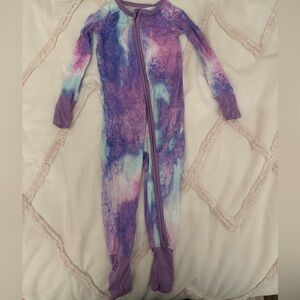 Little Sleepies purple tie dye pjs 12-18m